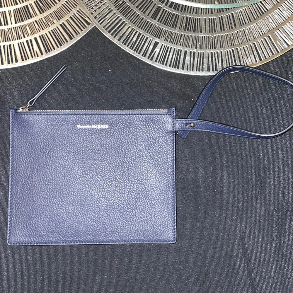 STUNNING AQUAMARINE Alexander McQueen Clutch